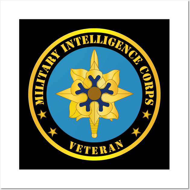 Military Intelligence Corps Branch Veteran Wall Art by twix123844